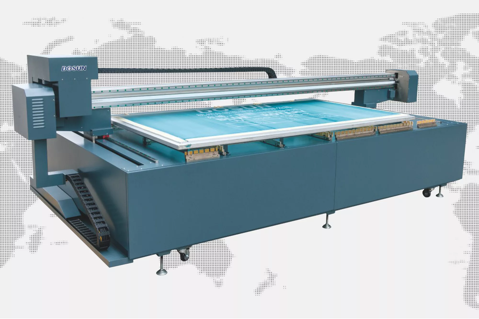 Blue Flatbed UV Laser Engraver